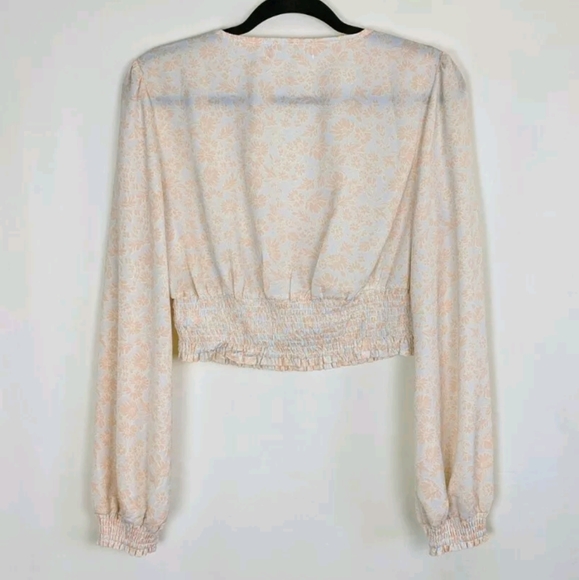 Urban Outfitters Smocked Balloon Sleeve Blouse Top - Picture 8 of 10